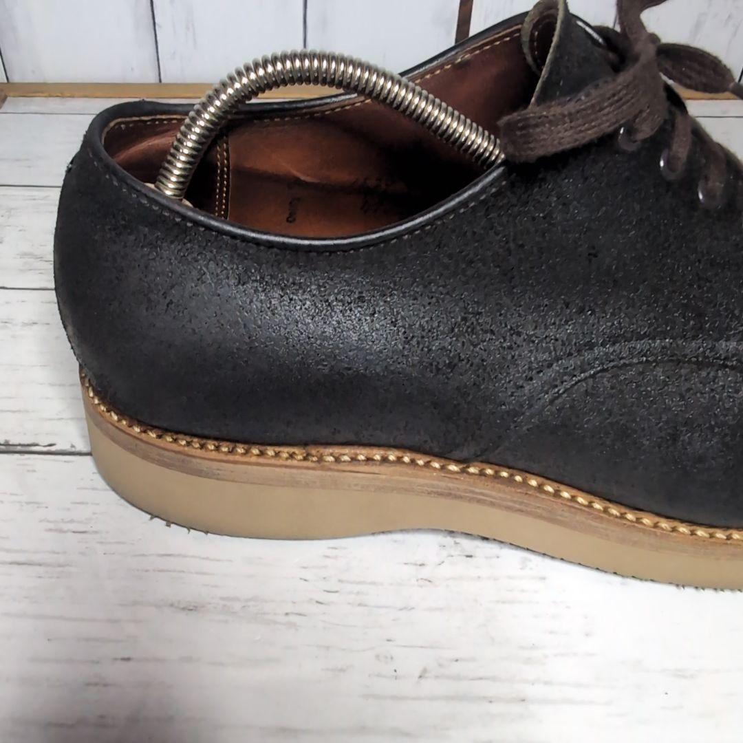 【レア】ALDEN バケッタレザープレーントゥレザーシューズ49085 26cm