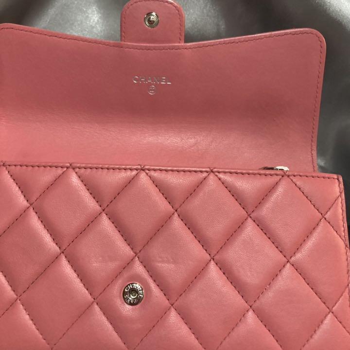 極美品♡ フラップ 長財布 ピンク 正規品 HVgMJ-m47584888993 CHANEL シャネル マトラッセ 人気絶頂