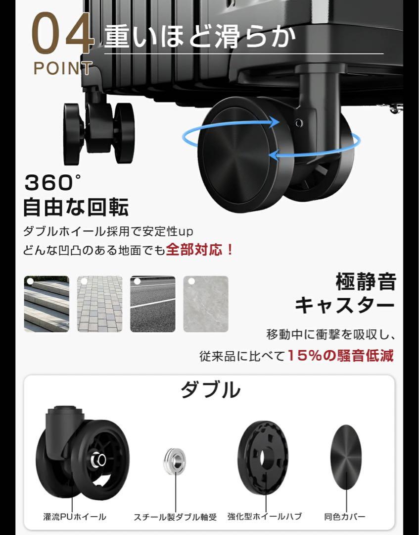【スーツケース】 M 24インチ　キャリーケース キャリーバッグ　機内持ち込み