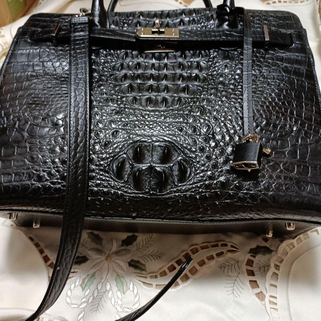 【極美品】クロコダイルレザー ショルダーバッグ