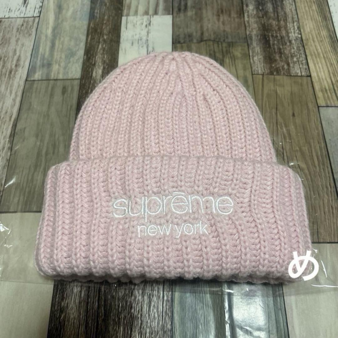 Supreme Classic Chunky Ribbed Beanie ピンク