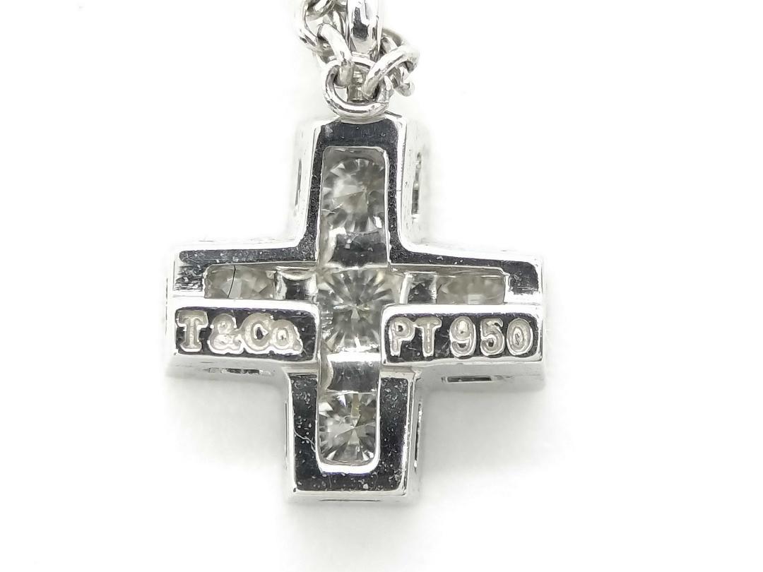 美品・ティファニー　クルーシーフォーム ダイヤ PT950 ネックレス・箱袋付
