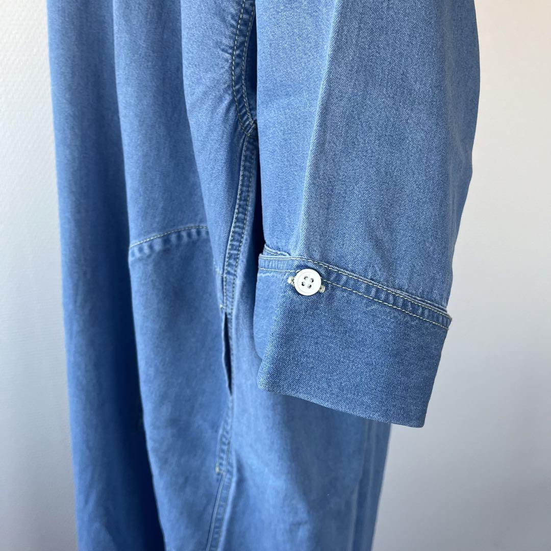【CANAL JEAN】RED CHOP WORKSスキッパーデニムワンピース CANAL JEAN】RED CHOP WORKSスキッパーデニムワンピース