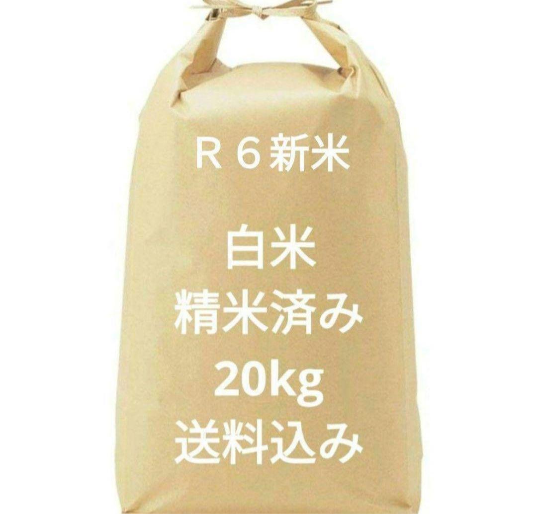 送料込み 精米済み 白米 20kg 6年度産 佐賀県産米　さがびより