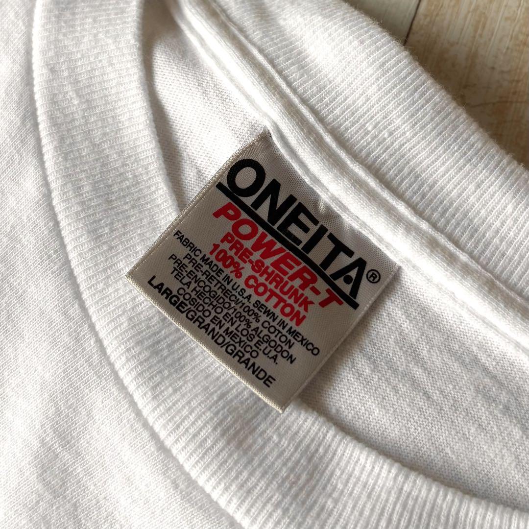 【ONEITA】90s M.C.ESCHER 空と水 アートプリントTシャツ L