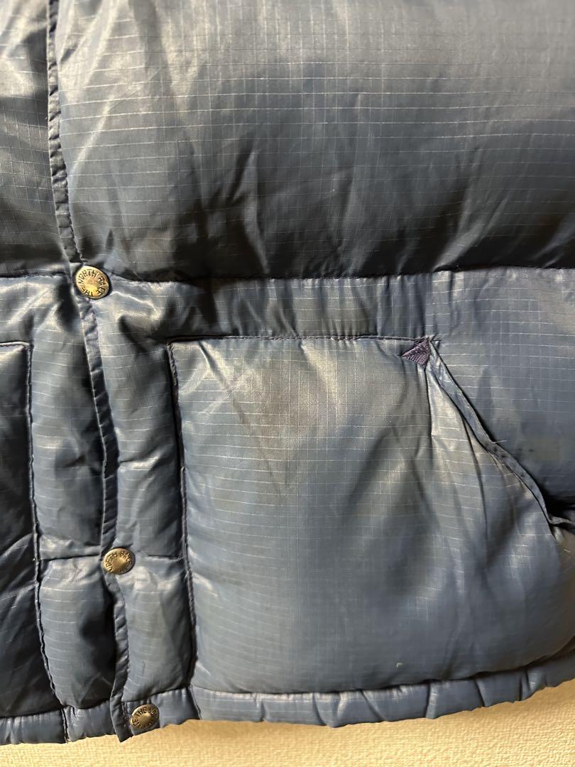茶タグ　THE NORTH FACE ダウンベスト 70s
