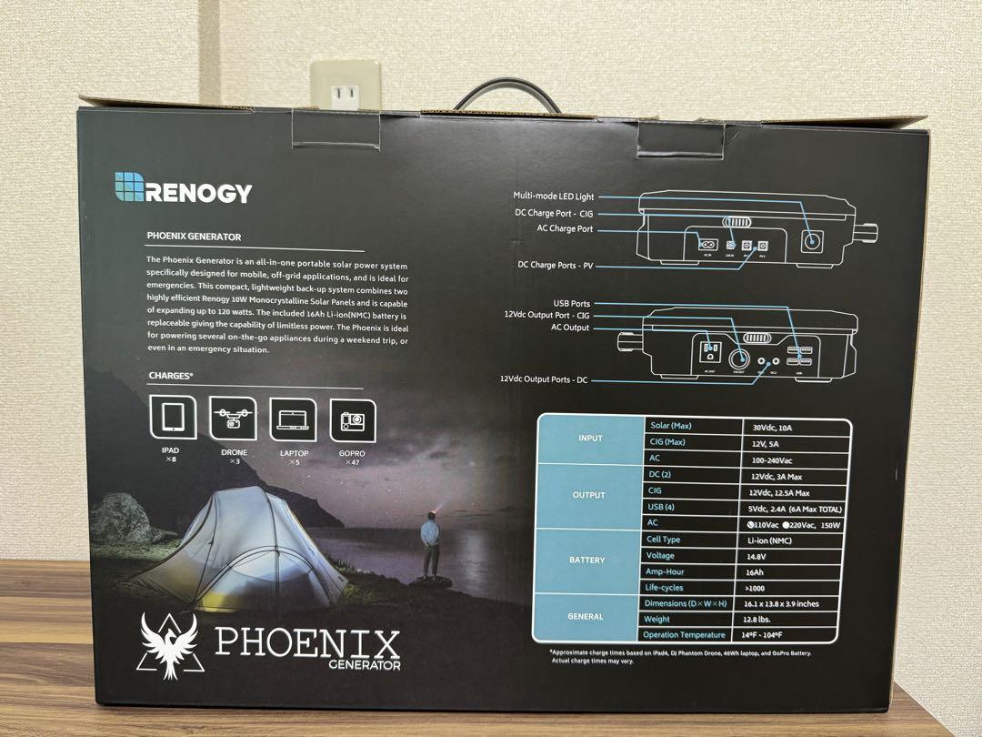RENOGY PHOENIX GENERATOR ポータブル電源