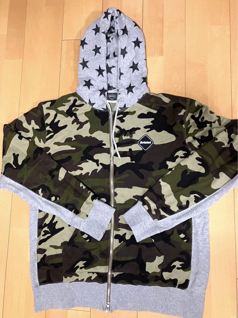 FCRB F.C.Real Bristol XL ジップパーカー 星 カモフラ