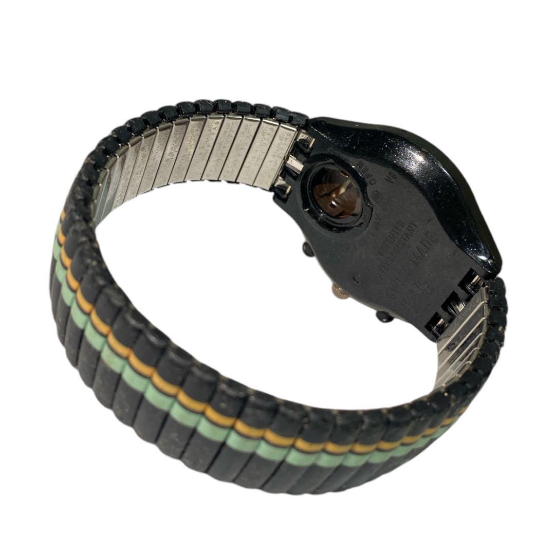 【第1位獲得！】 Chrono SWATCH 2点まとめ売り 【E-3】 蛇腹 時計