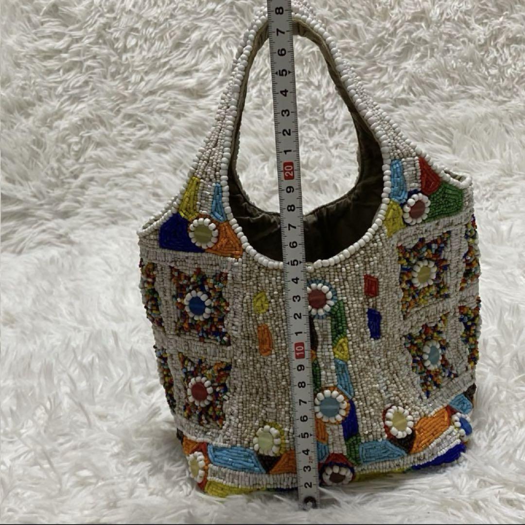 良品✨イマイエン ビーズバッグ ビジュー ミニバッグ ハンドバッグ 良品✨イマイエン ビーズバッグ ビジュー ミニバッグ