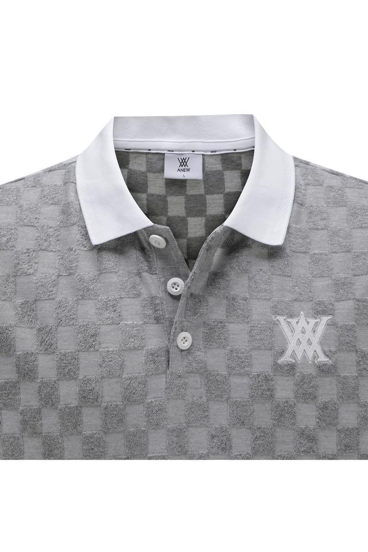 ☆ANEW GOLF☆TERRY CHECK半袖レディースパーカー