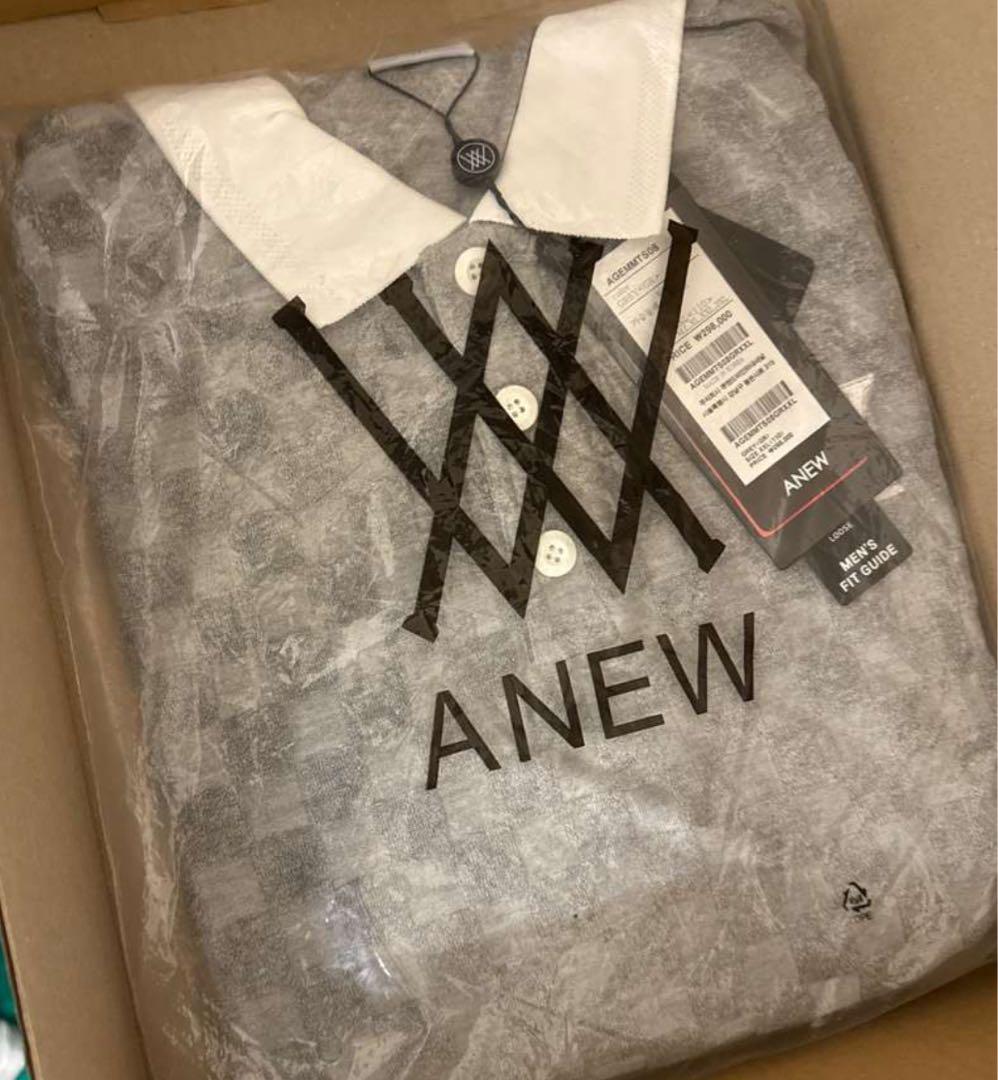 ☆ANEW GOLF☆TERRY CHECK半袖レディースパーカー