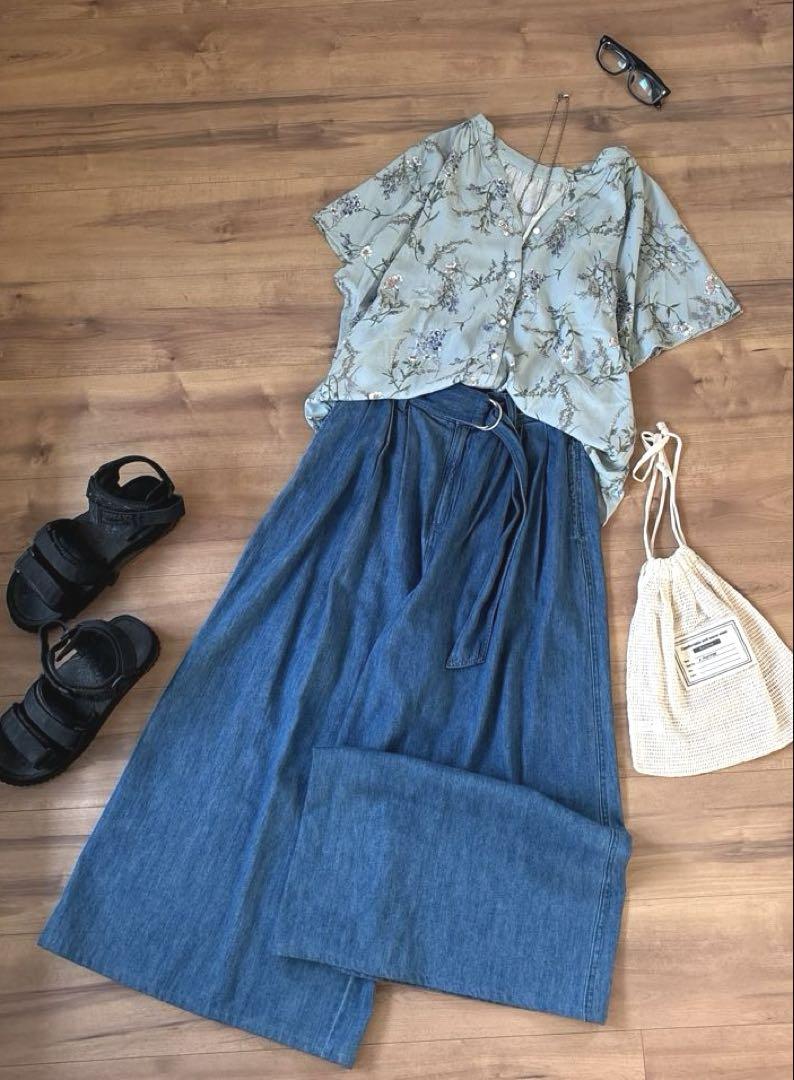 7点セット　まとめ売り レディース服　コーデ売り デニム　ブラウス　ナチュラル