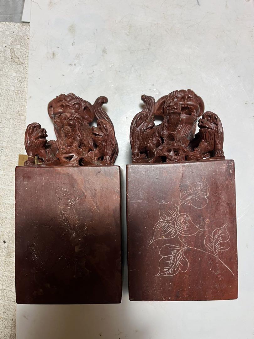 狛犬、獅子、中国狛犬、寿山石彫刻、狛犬彫刻、石材狛犬