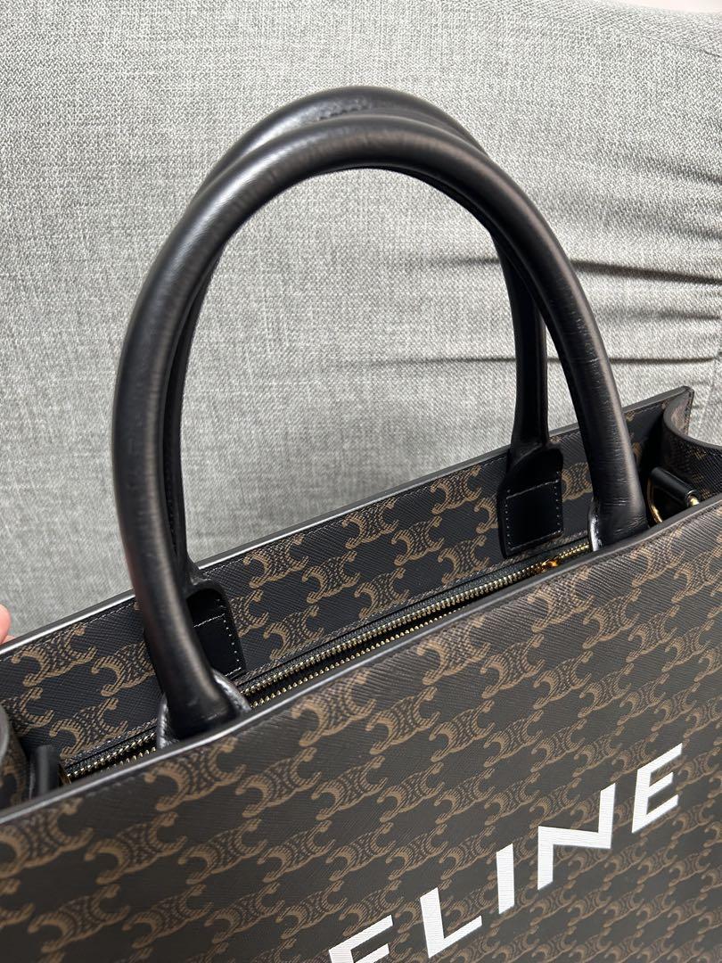 【美品】CELINE トートバッグ バーティカル カバ CELINE セリーヌ バーティカル カバ ラージ ナチュラル/タン