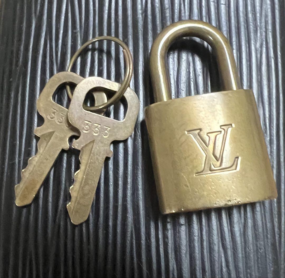 L00118　ルイヴィトン　パドロック　カデナ　南京錠　鍵 LOUIS VUITTON ルイ・ヴィトン カデナ パドロック 南京錠 鍵付き