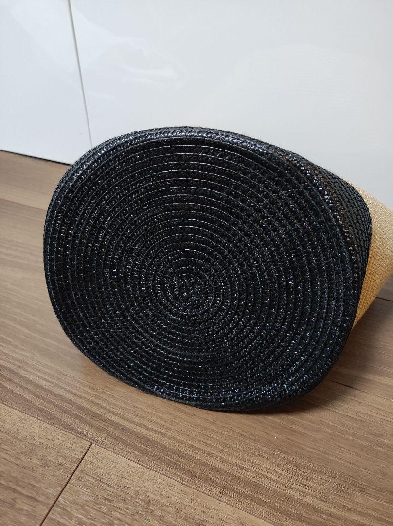 新品正規品 美品 カゴバッグ ベージュ×ブラック 9TD3C-m47612409074 カテリーナ ベルティーニ 即納得価