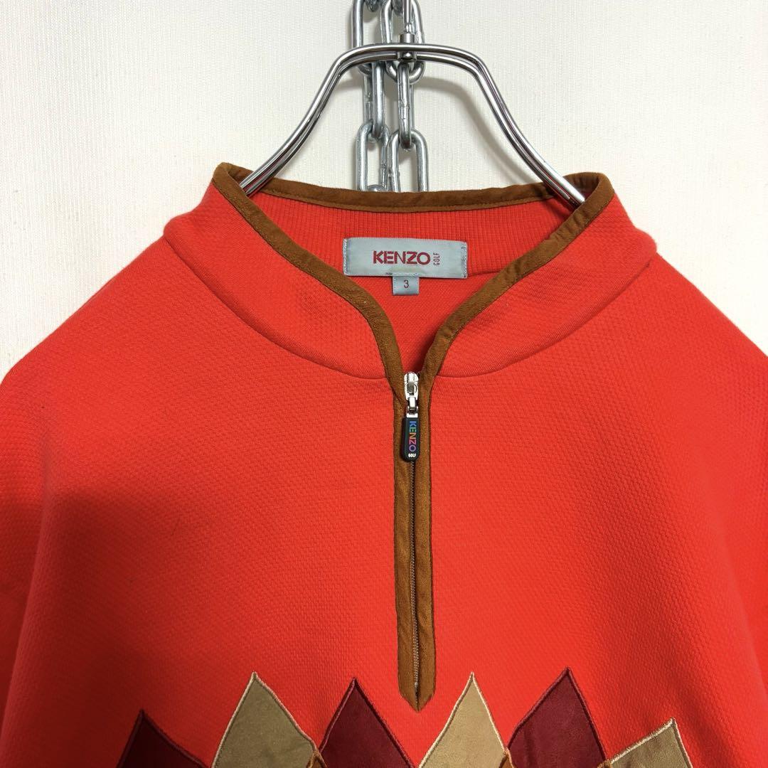90s old KENZO ケンゾー　刺繍ロゴ　スウェット　古着　L.XL相当