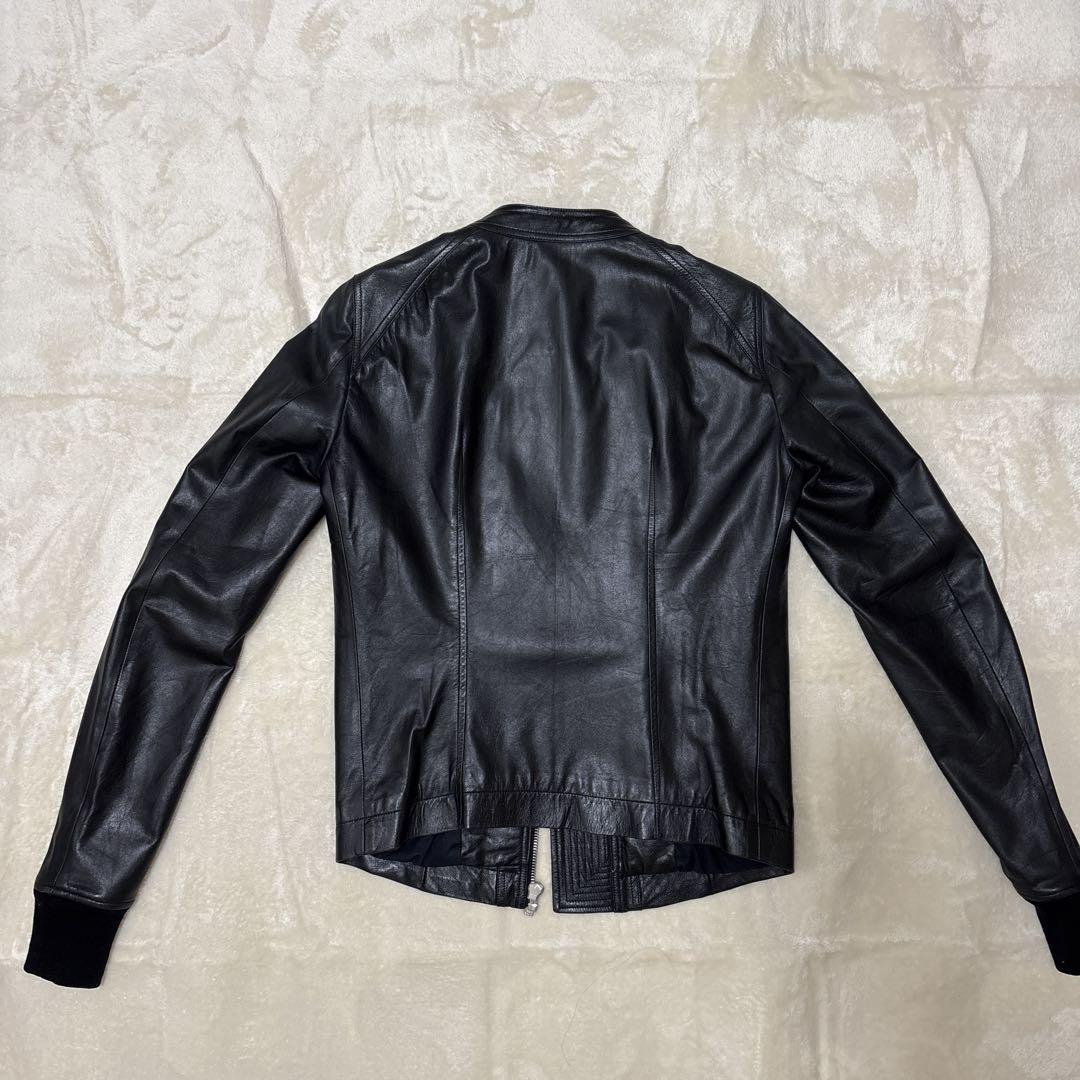 Rick Owens intarsia インターシャ レザージャケット 48