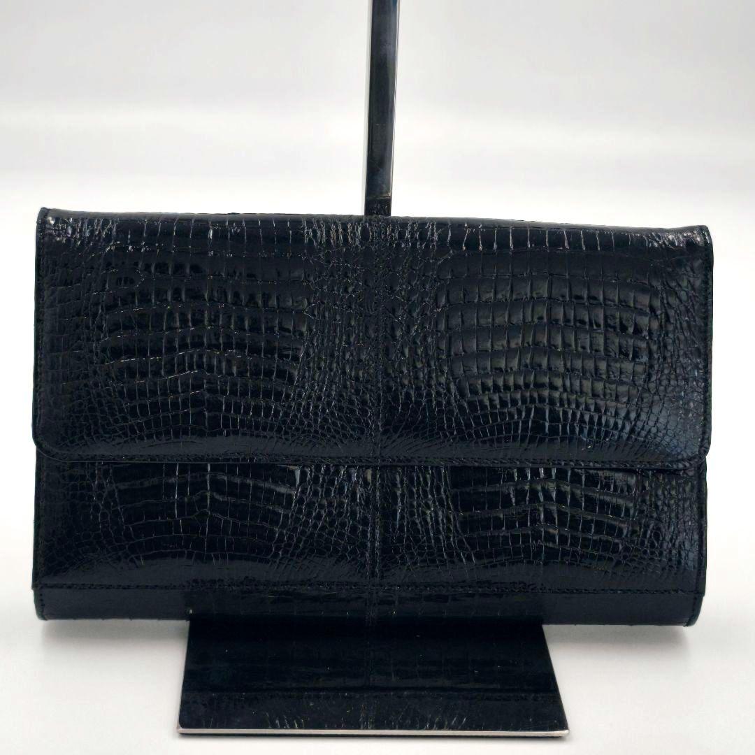 売れ筋がひクリスマスプレゼント！ 美品】KAIYO 斜め掛け ショルダーバッグ チェーン クロコダイル バッグ