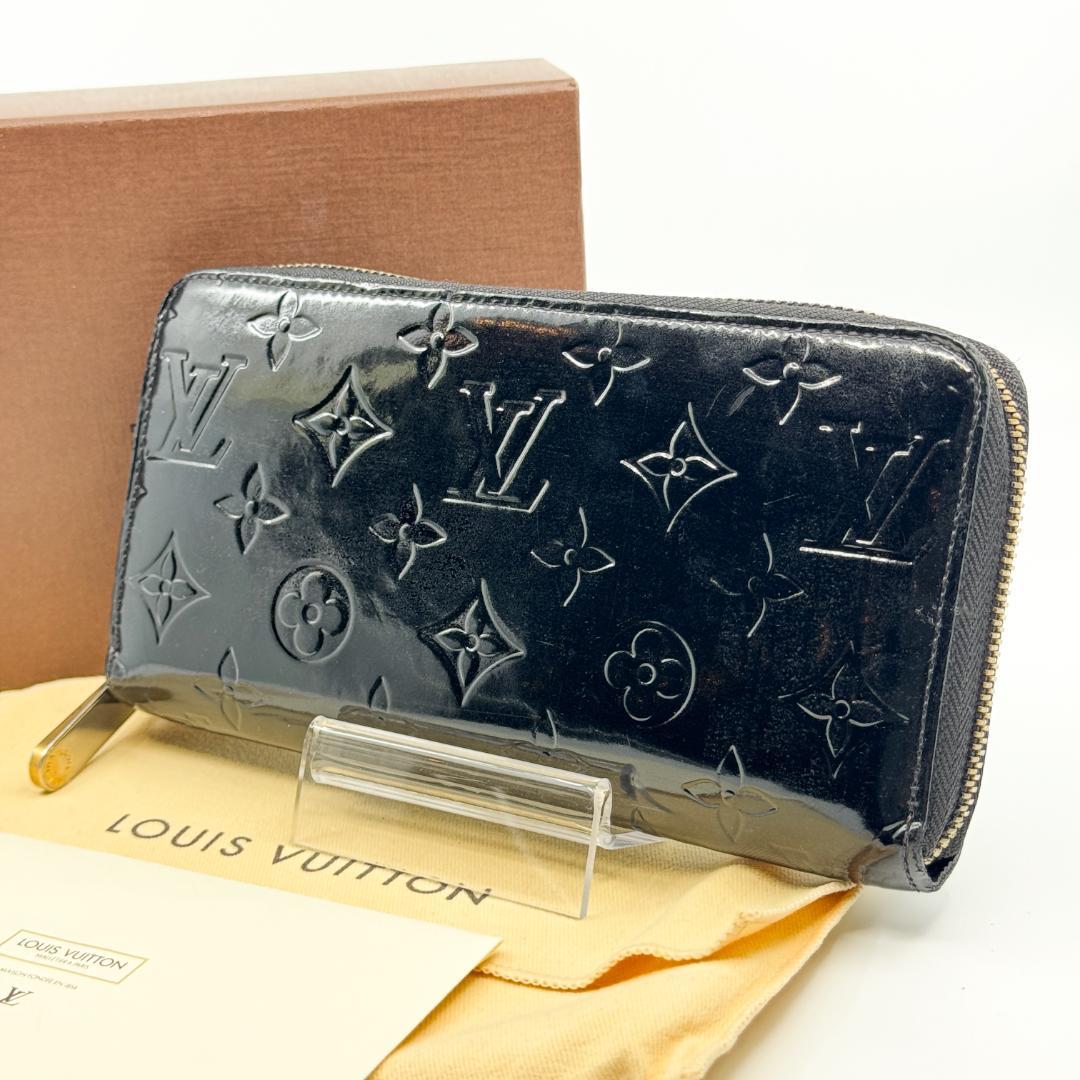 320【鑑定書付】ルイヴィトン　ヴェルニ 長財布 ジッピーウォレット モノグラム