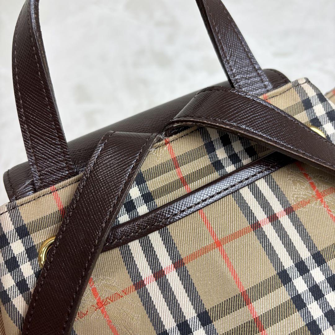希少✨　BURBERRY バーバリー　リュック　ノバチェック　ブラウン