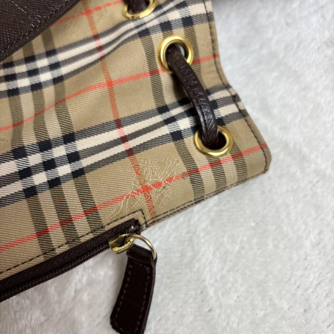 希少✨　BURBERRY バーバリー　リュック　ノバチェック　ブラウン