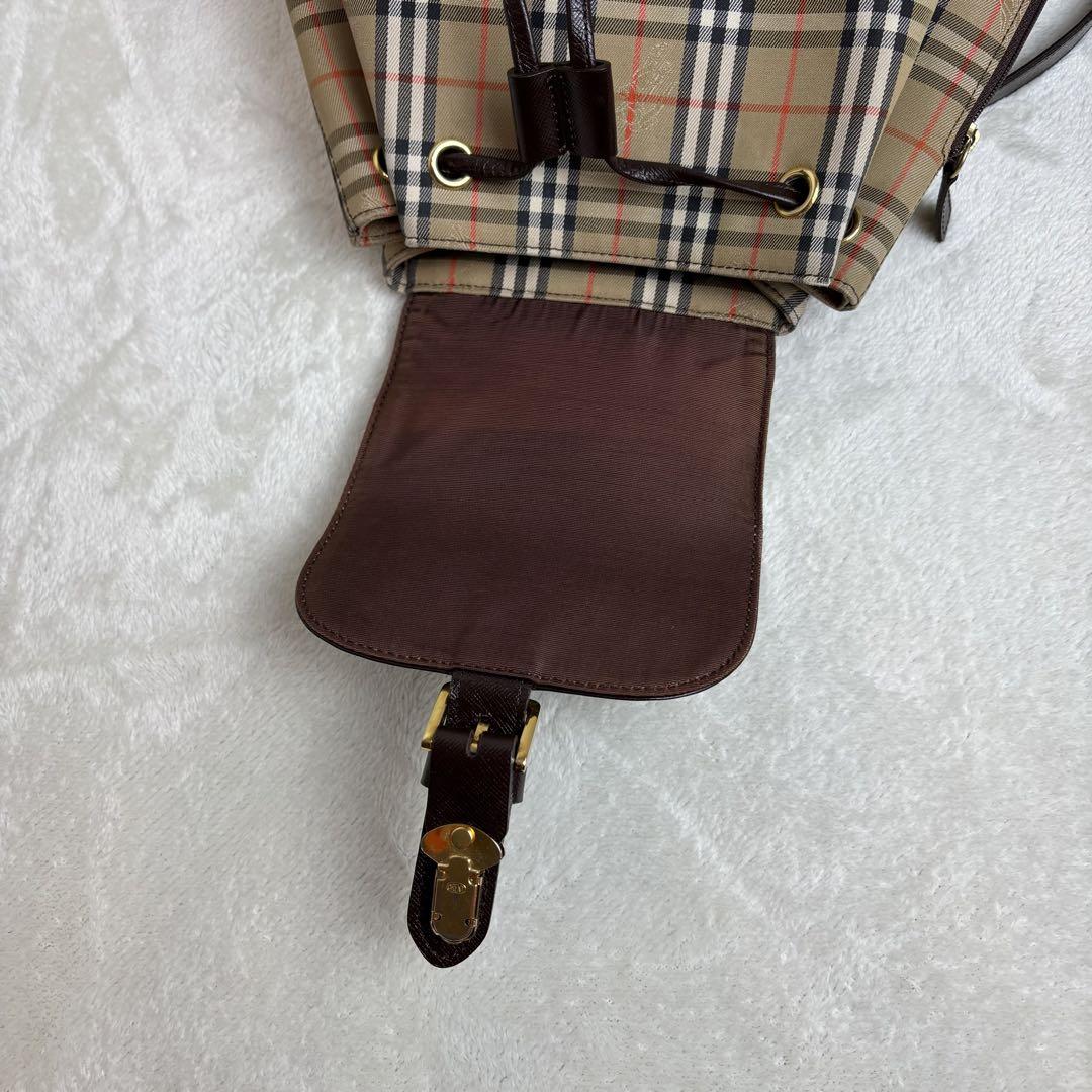 希少✨　BURBERRY バーバリー　リュック　ノバチェック　ブラウン