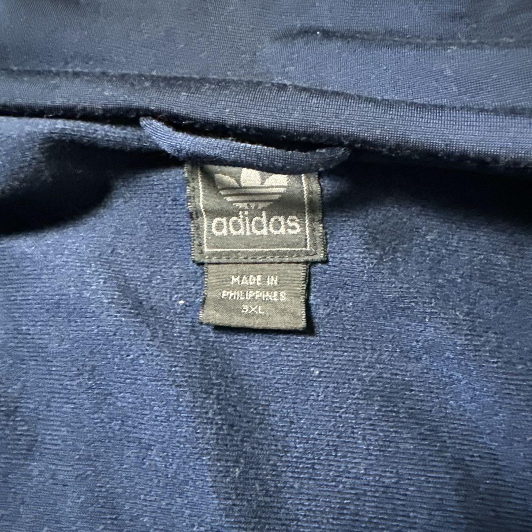 I14 古着04'年製adidas紺色トラックジャケット3XL