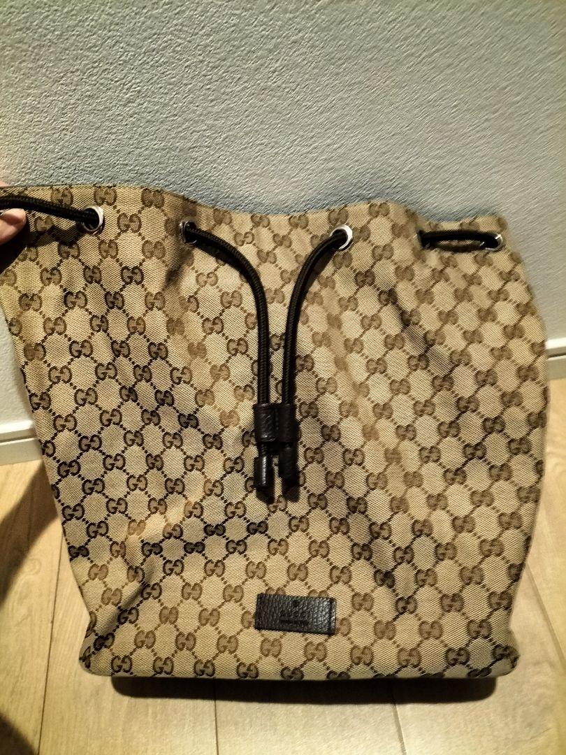 楽天で14万円の商品値下げ!】 GUCCI リュックサック 終売品 美品 正規品 バーバリー 【HTY11060】 革 バッグ ハンド ヴィンテージ ハンドバッグ