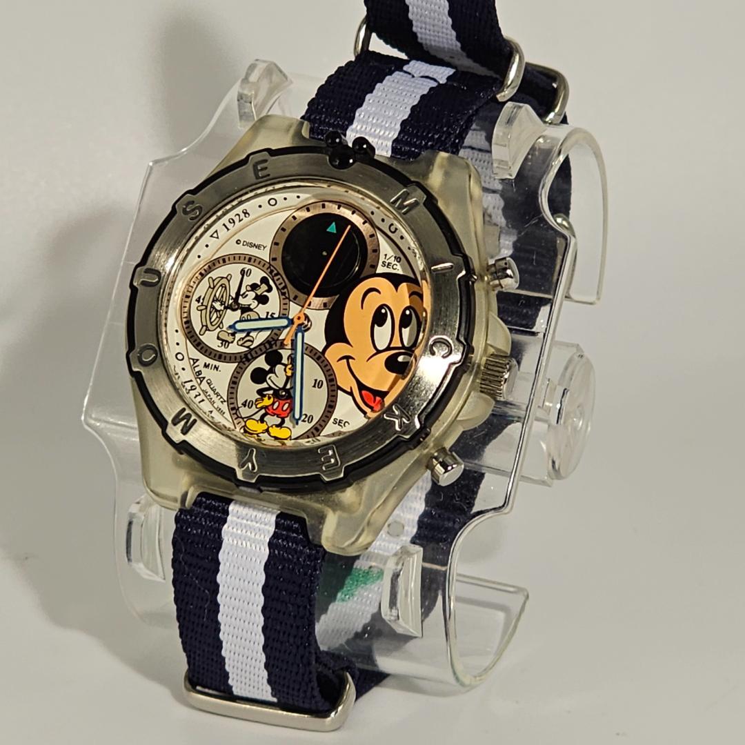 SEIKO ミッキーマウス ウォッチ クロノグラフ 1994 限定 稼働品 SEIKO ミッキーマウス ウォッチ クロノグラフ 1994 限定 稼働品