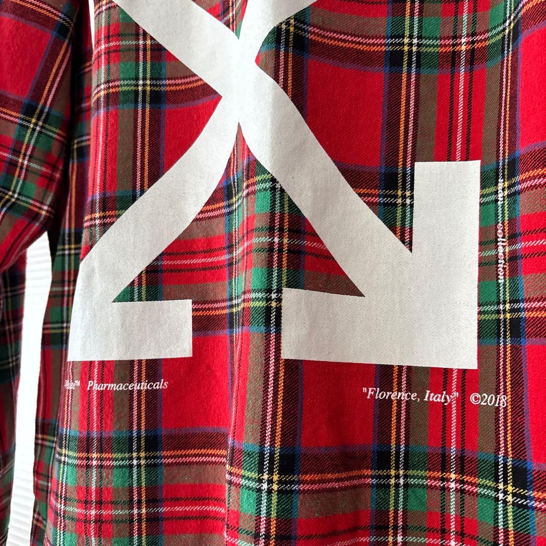 OFF-WHITE 17AW Flannel Shirtチェックシャツ OFF-WHITE 17AW Flannel Shirtチェックシャツ