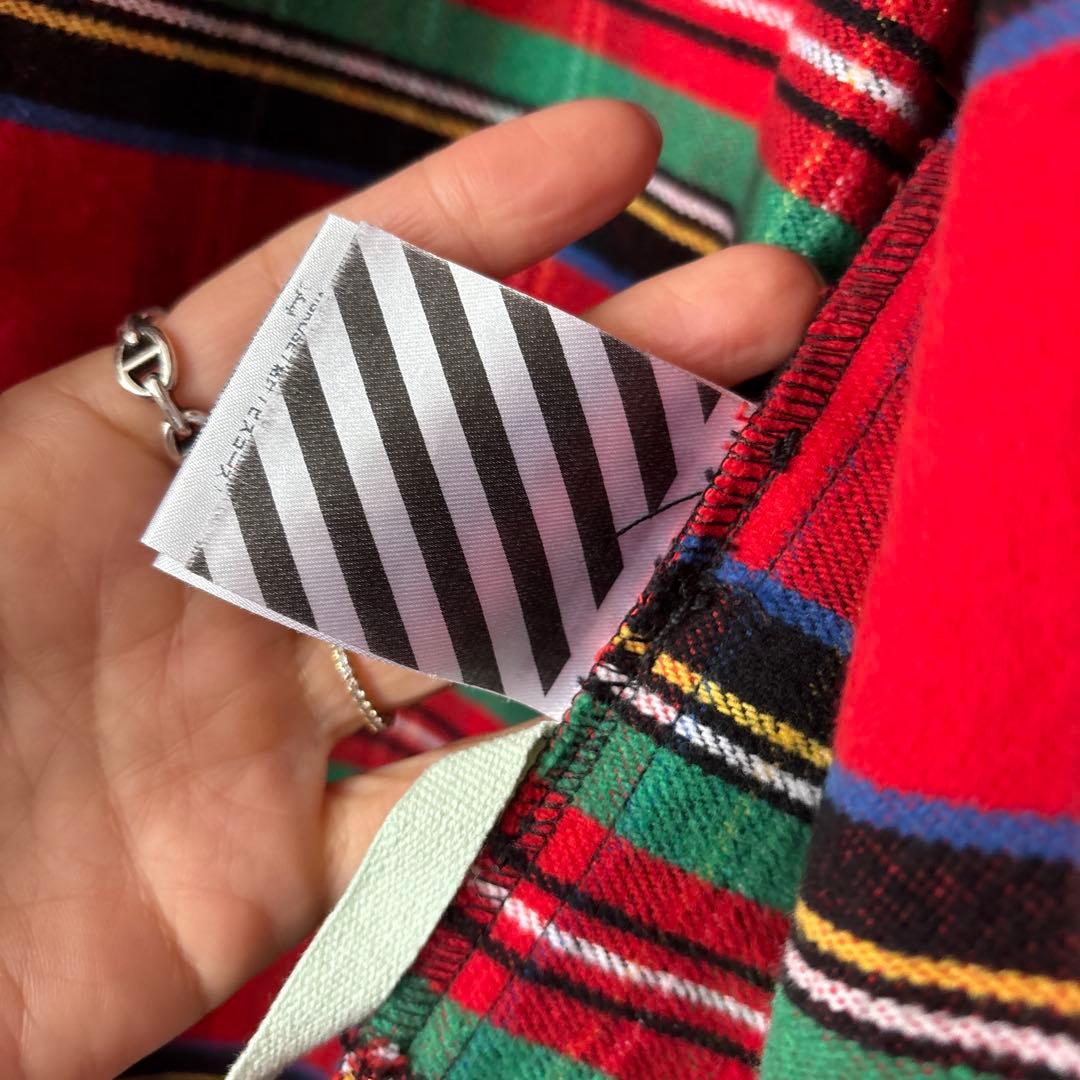 OFF-WHITE 17AW Flannel Shirtチェックシャツ OFF-WHITE 17AW Flannel Shirtチェックシャツ