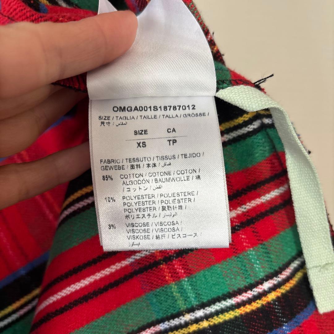 OFF-WHITE 17AW Flannel Shirtチェックシャツ OFF-WHITE 17AW Flannel Shirtチェックシャツ