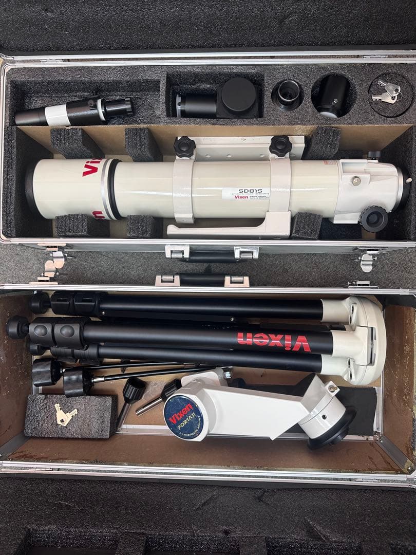 Vixen SD81S 天体望遠鏡 3脚 他セット