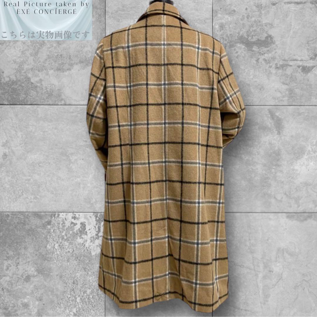 アイザックミズラヒライブ 新品 チェック カシミヤタッチ チェスターコート 3L アイザックミズラヒライブ 新品 チェック カシミヤタッチ チェスターコート 3L