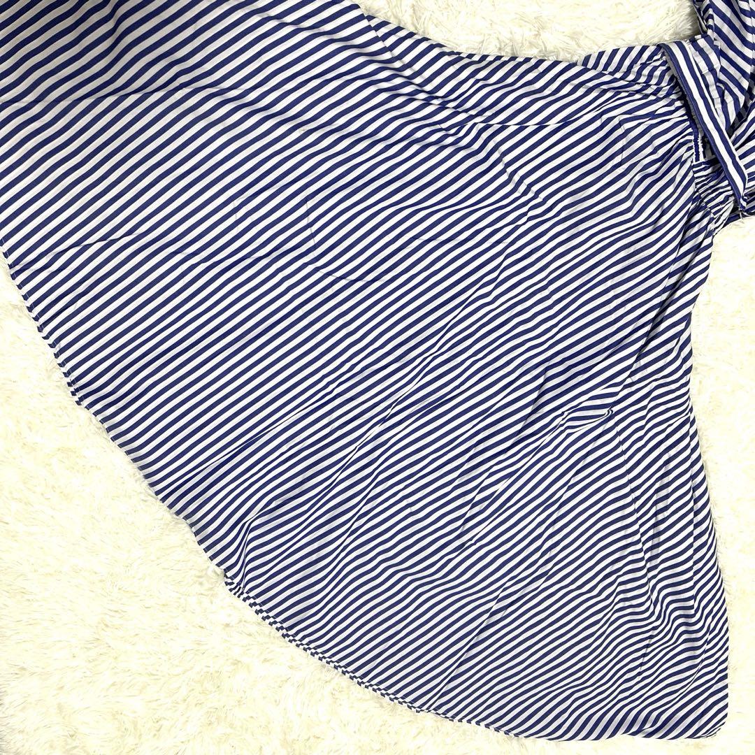 【美品】JOURNAL STANDARフレンチスリーブ ロングシャツワンピース