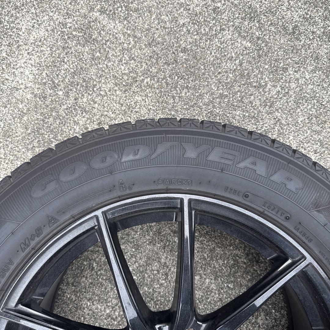 送料込　国産スタッドレスタイヤアルミ　4本セット　 235-60-18 5穴