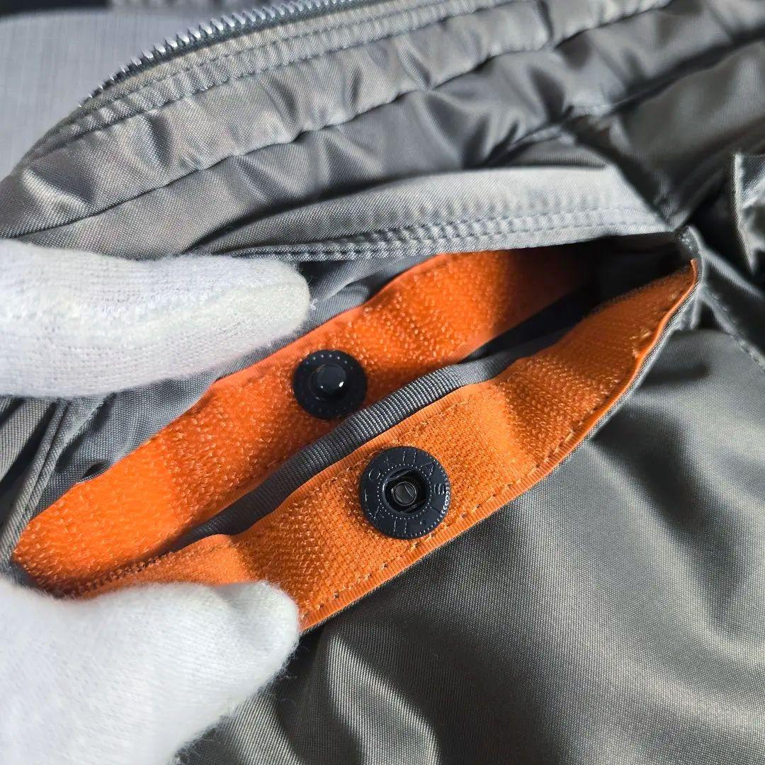 希少　PORTER　ポーター　タンカー　ショルダーバッグ　拡張可　グレー　XL