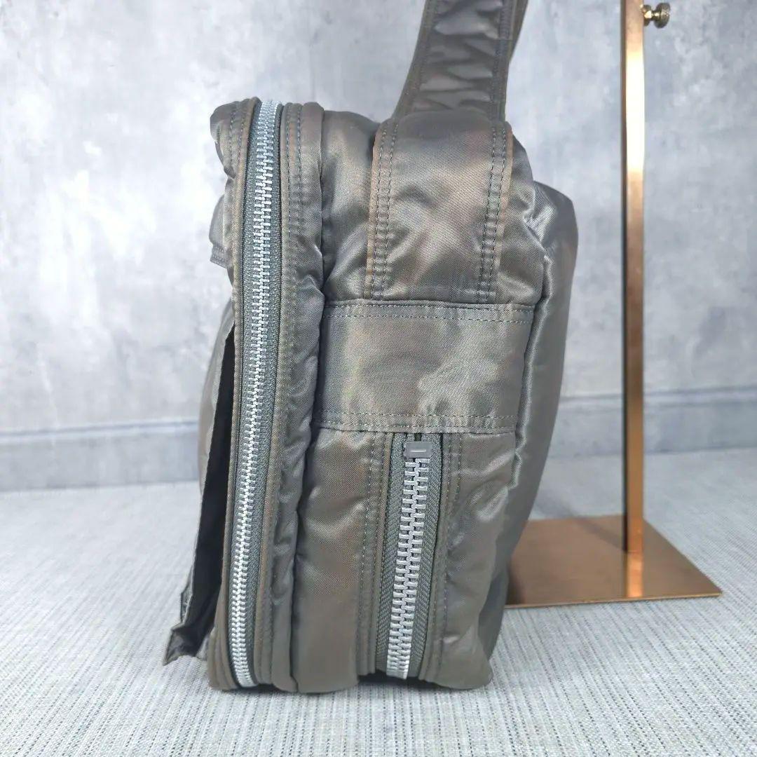 希少　PORTER　ポーター　タンカー　ショルダーバッグ　拡張可　グレー　XL