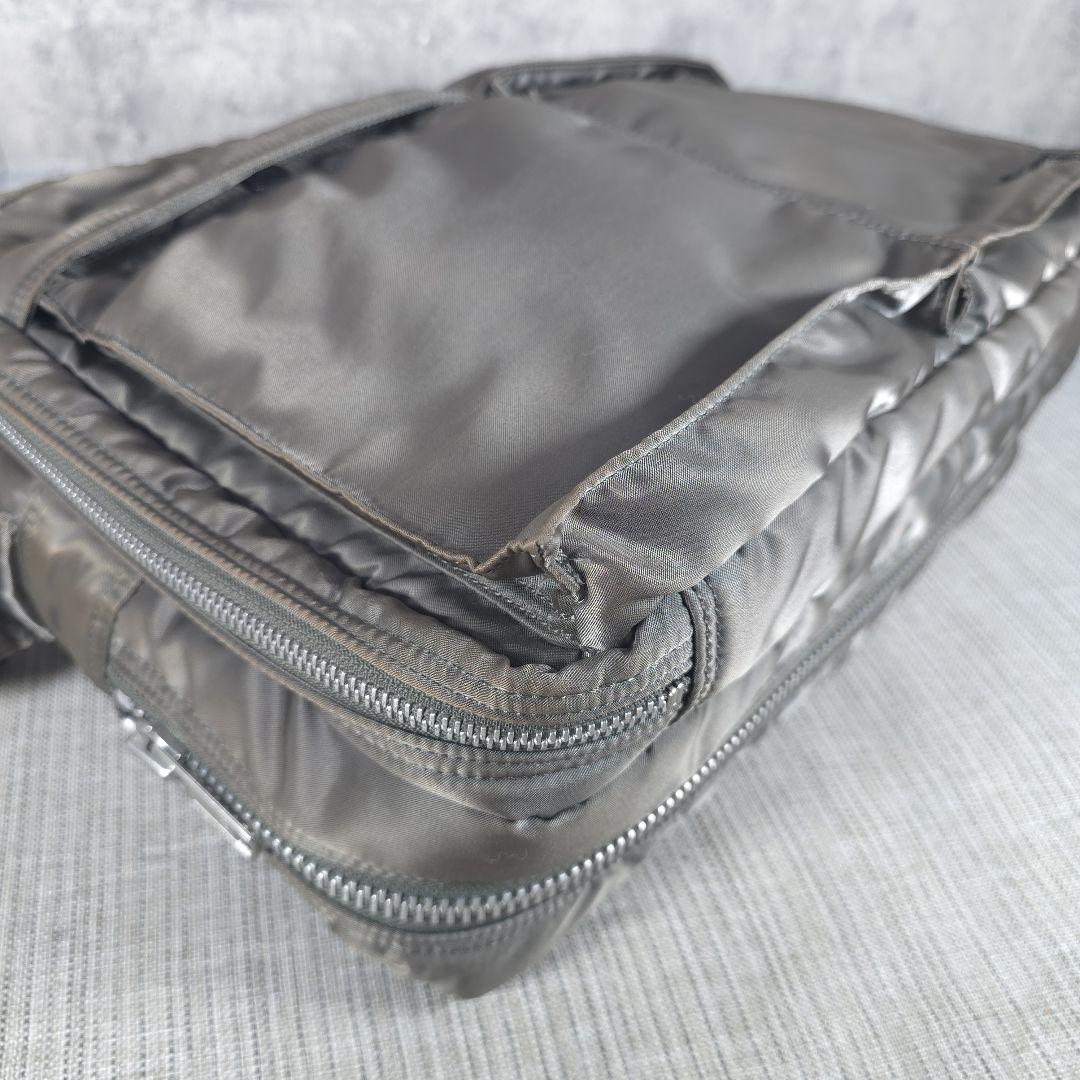 希少　PORTER　ポーター　タンカー　ショルダーバッグ　拡張可　グレー　XL