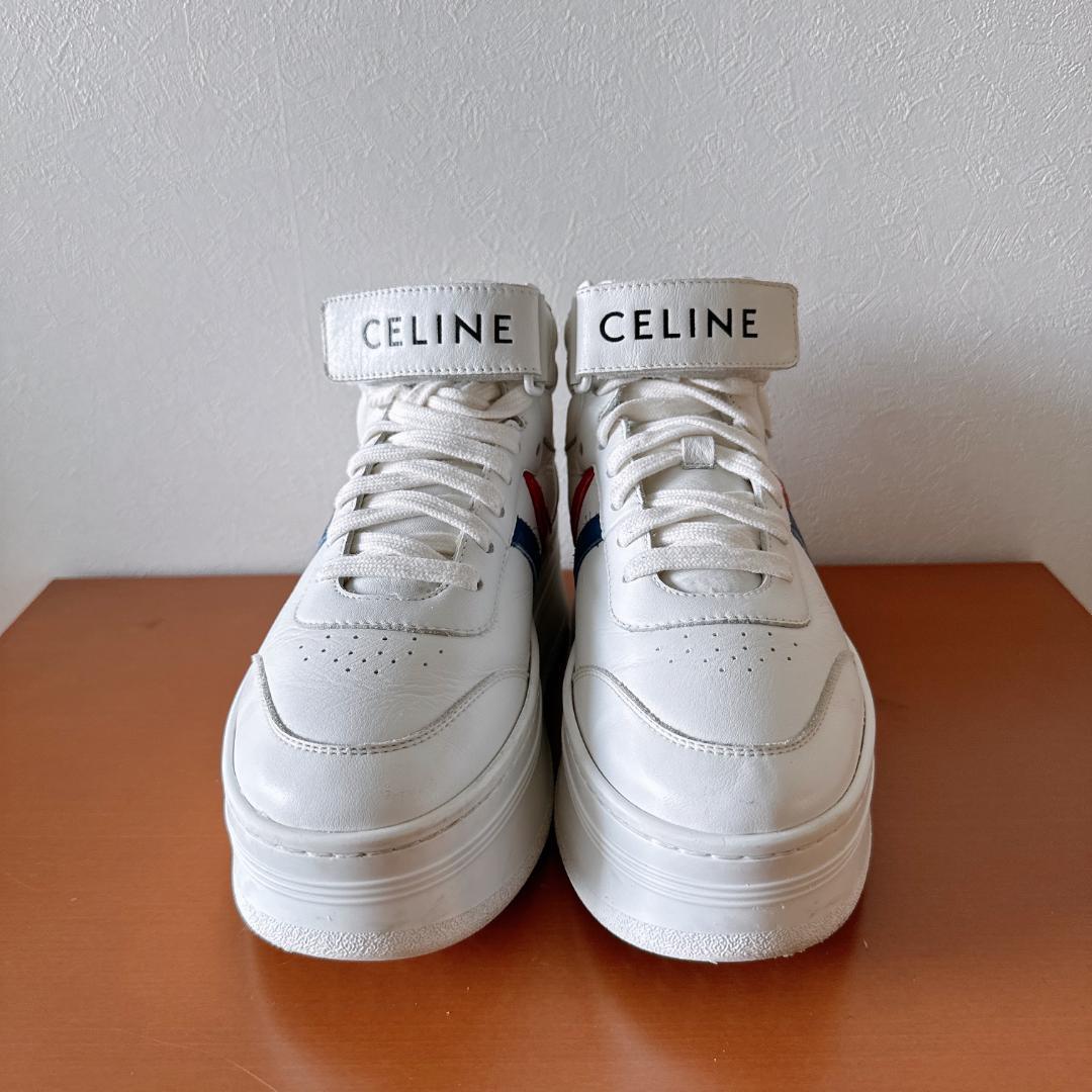 CELINE セリーヌ ミッド ブロックスニーカー 厚底 ハイカット 36