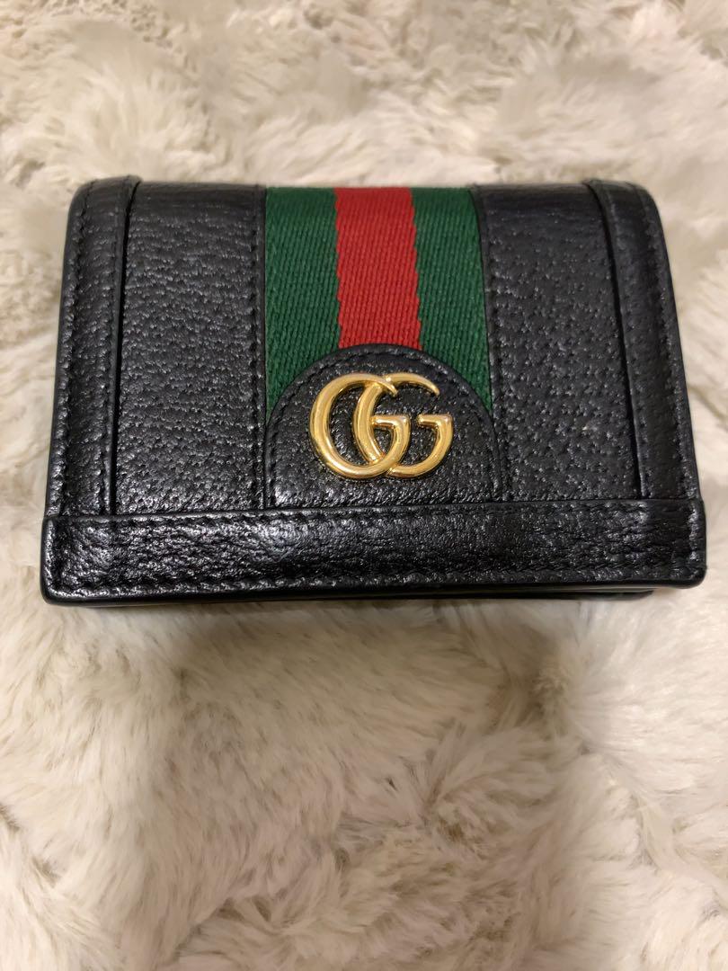 GUCCI 二つ折り財布 オフィディア　ブラック