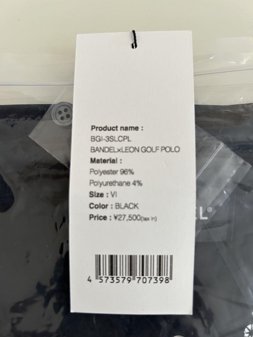 新品★未使用　BANDEL×LEON GOLF POLO VI(XXL)