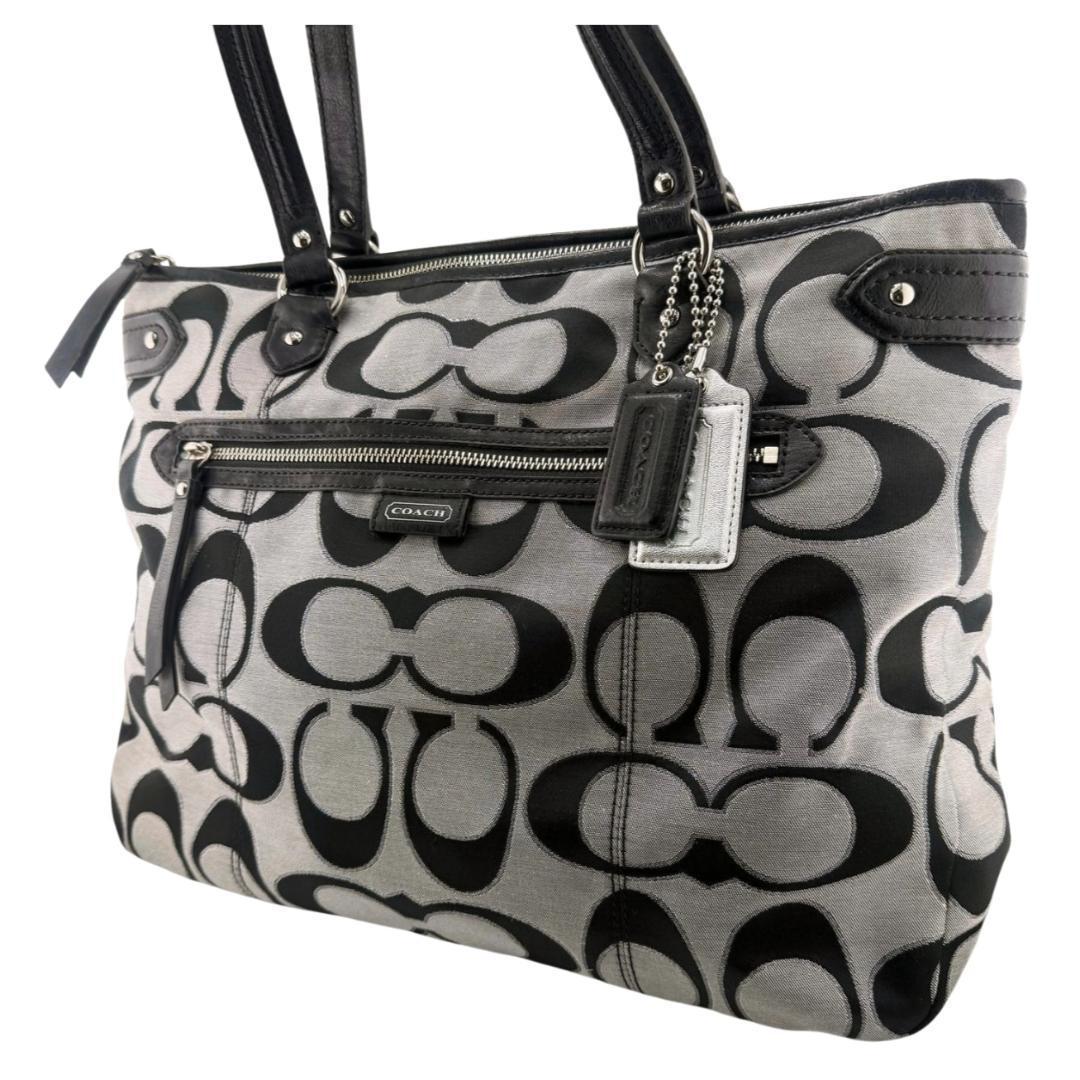 COACH コーチ シグネチャー キャンバス トートバッグ ハンドバッグ