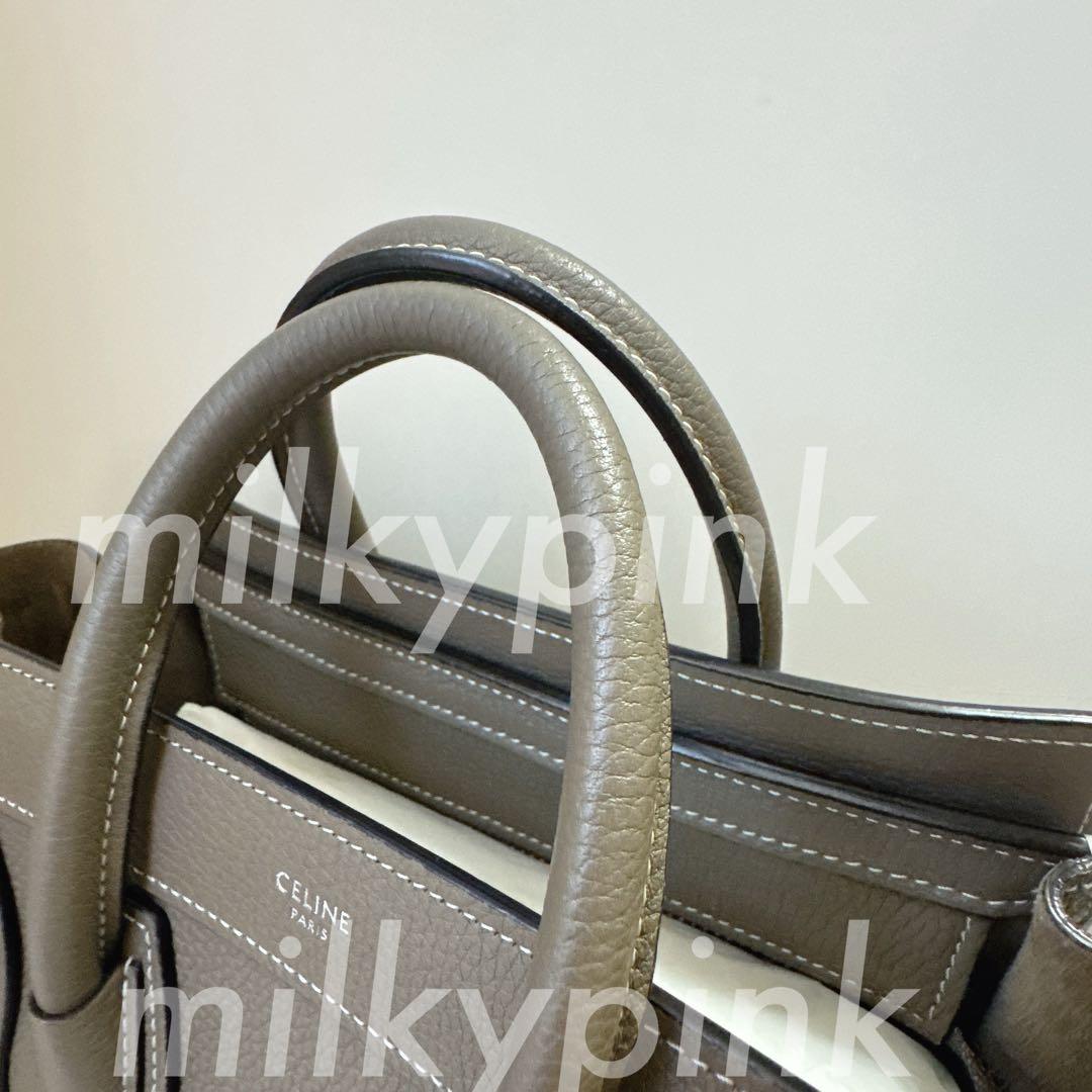 【極美品】セリーヌ　ラゲージ　ナノ　スリ♡新ロゴ　正規品　レシート&中敷き付き