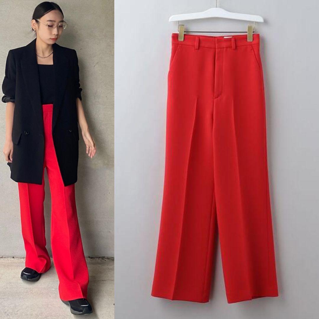 1度使用のみ 6(ROKU) POLYESTER RAYON ブーツカットパンツ