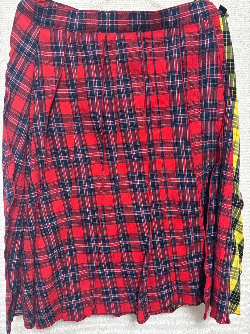 PARANOID ドッキングチェックスカート PARANOID ドッキングチェックスカート