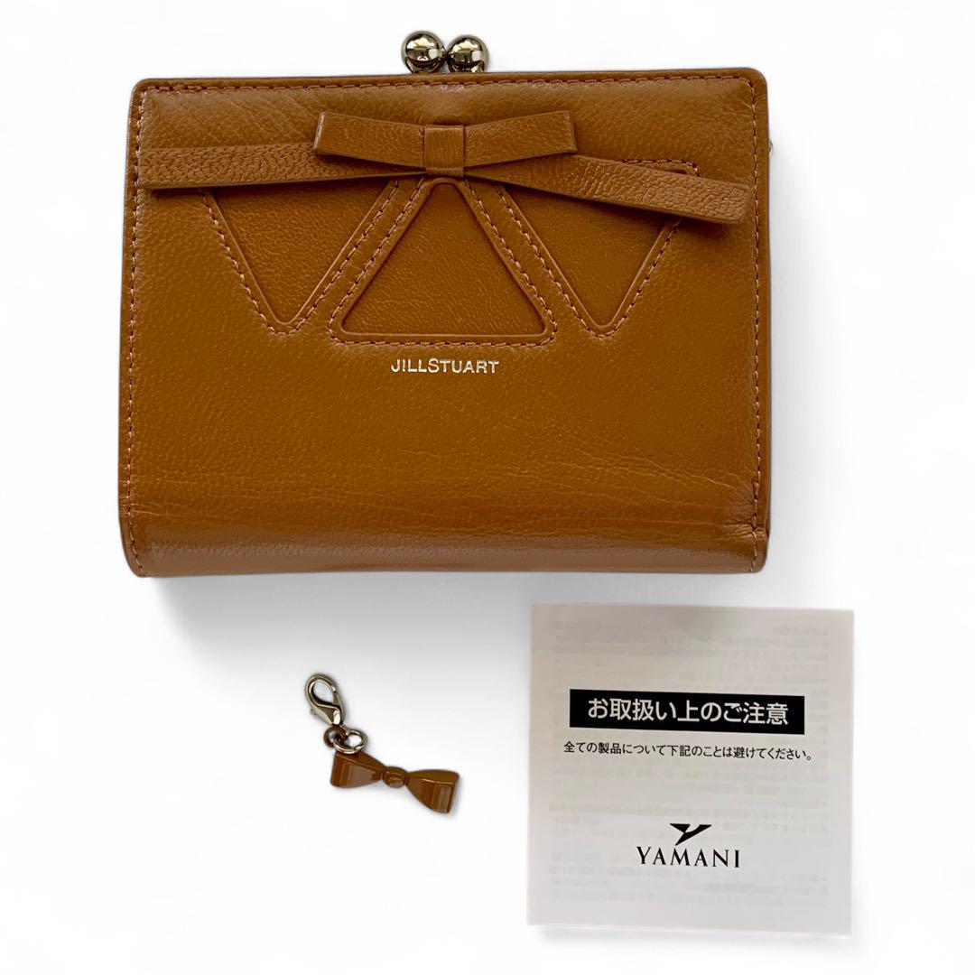 ⭐︎新品・展示品⭐︎ジルスチュアート　リボン　がま口　二つ折り財布