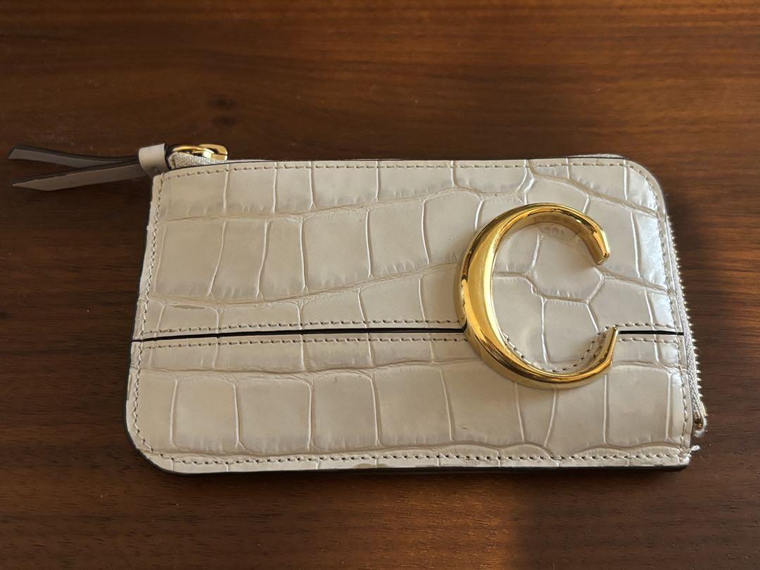 クロエ Chloe クロコ型押し フラグメントケース